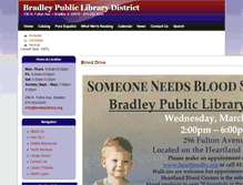 Tablet Screenshot of bradleylibrary.org